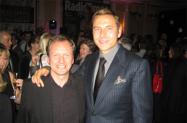 Band with David Walliams at Claridges