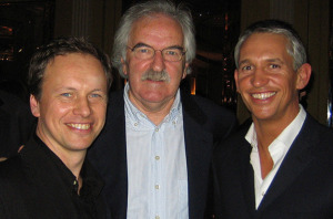 with Des Lynam and Gary Lineker