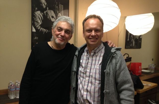 Jeff Lardner with drumming legend Steve Gadd