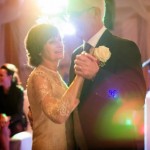 older couple first dance at Warren House